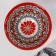 Rishtan ceramics "Patterns" Red, 18 cm, large, large