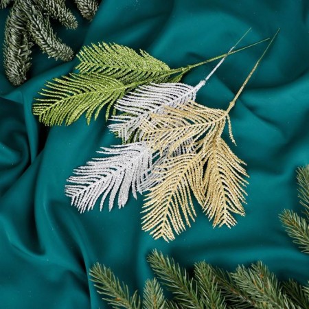 Decor shine "feather" 25 cm, mix-3