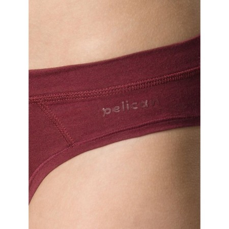 Female cowards, size 44, burgundy color-2