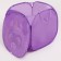 A basket for storing toe with a unicoriferous lid, 42 x 42 x 42 cm, purple