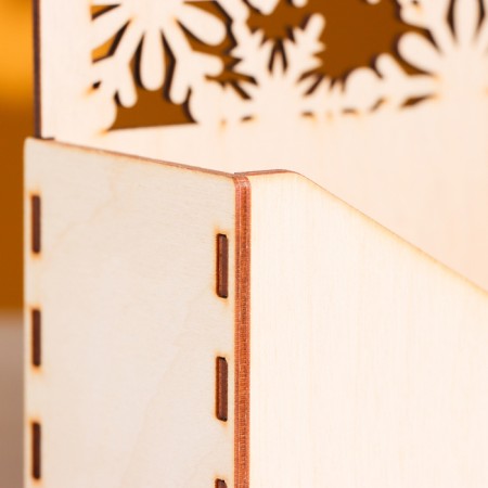 Kashpo wooden 18 × 6 × 20 cm envelope Radada "frost", natural give beautifully-4