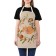 Apron of a kitchen with a photo print “Fox, fox, fox...”, adjustable, size OS