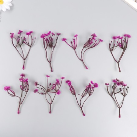 Artificial plant for creativity "chicory" set of 8 pcs fuchsia 10 cm