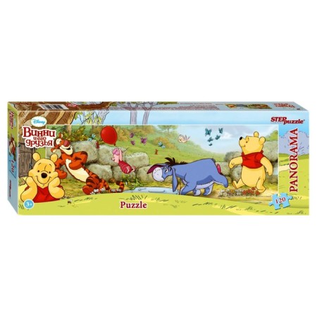 Puzzles "Panorama" Disney, 120 elements, mix-4