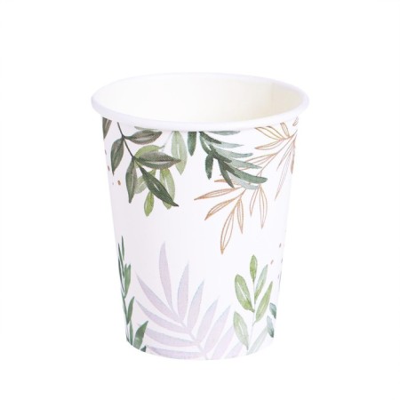 A set of paper dishes is a one -time nature ”, 6 glasses, 6 plates-4