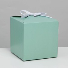 Gift folding box, packaging, “mint”, 12 x 12 x 12 cm