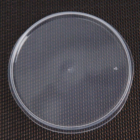 Plastic disposable “round” plastic, 9.3 cm, transparent color-2