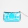 Cosmetic bag with a handle, a blue color