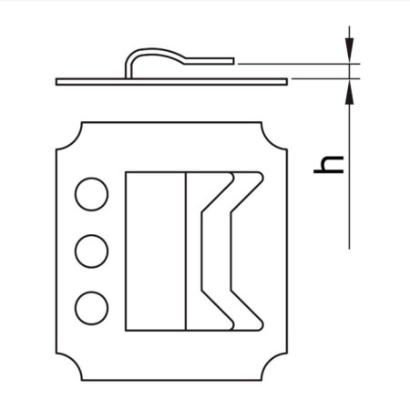 Klyimer Tundra, No. 3, galvanized, with nails, 100 pcs-1