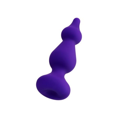 Anal plug Sholt, silicone, purple color, 10 cm, d = 3 cm-1