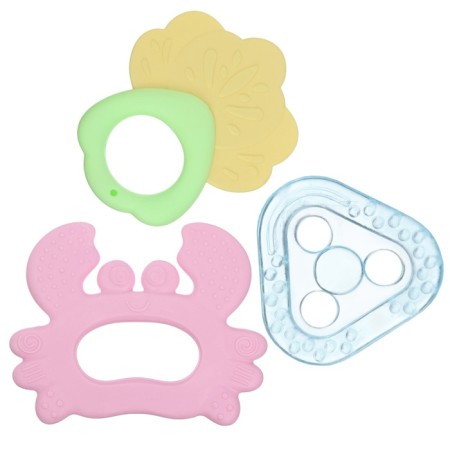 A set of silicone teeters "rodents", with a rattle, 3 pcs., Broke I-5