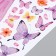 Stick plastic interior color "Baby with butterflies" 30x40 cm
