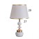 Table lamp "Lilo" 1x40W E27 white/gold 25x25x46.5cm