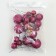 Set for decoration "beads", set 20 pcs, burgundy color