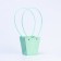 Bag for flowers stamping mint moisture-resistant, 12x12-8x8-12.5 cm