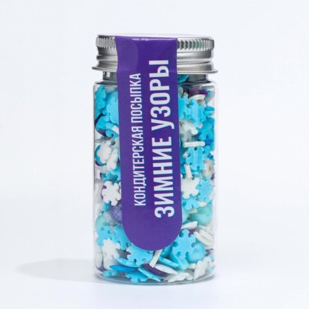 New Year. Confectionery Sprinking "Winter Patterns", 50 g-1