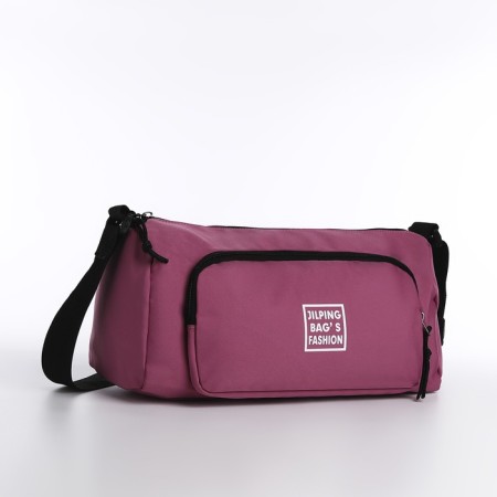 Youth bag with zipper, lilac color-2