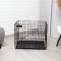 A cage for dogs and cats, a bunk 61 x 42 x 50 cm, black