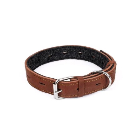 Collar leather dimensionless "zoonik", Osh 30-60 x 3 cm, mix of flowers-1