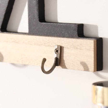 Hooks decorative wood "love. House" 18.3x23.8 cm-2