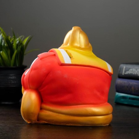 Piggy bank "Fireman" 14x18x18cm-2