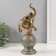 Souvenir Polystone "Elephant on a ball with patterns" of bronze with a patina 9.5x8x25.5 cm
