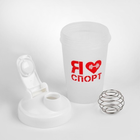 Shaker, 400 ml, series: Crossfit, "I love sports"-1