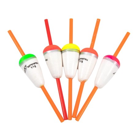 Flot Yaman "cone" through, foam, 1.1 g, color mixt. 5 pcs.