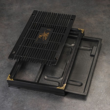 Tray for the tea ceremony, chaban, 43 x 28.5 x 5 cm, Japanese oak-3