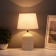 Table lamp "pattern" 1x40W E14 white 20x20x34cm