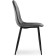 Capri Metal/Velvet, Black/Gray chair 45x51x86 cm