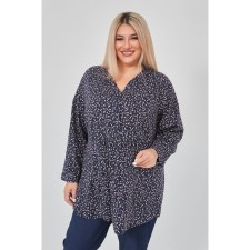 Women's tunic, size 70, dark blue color