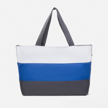 Bag beach on lightning, gray/blue/white color-1