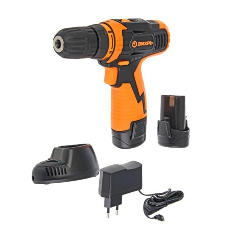 Drill-shuruvret vortex DA-12L-2K, 12 V, Li-Ion, 2x2 ah, 1350 rpm, case-1