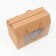 Box-pack, with a window and handles, craft, 20 x 15 x 11 cm