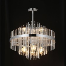 Crystal chandelier Gerhort G21140/6CR+CL, 6x60W, E14, 51x45x45 cm, color chromium
