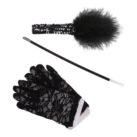 Gangster Party carnival set, bandage, gloves, mouthpiece-3