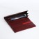 Women's wallet on a magnet, burgundy color