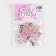 Rhinestones are sewing "circle", in the frame, d = 10 mm, 20 pcs, color pink opal