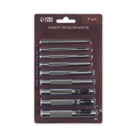 Skin punch, set 9 pcs., 2.5-10 mm-5