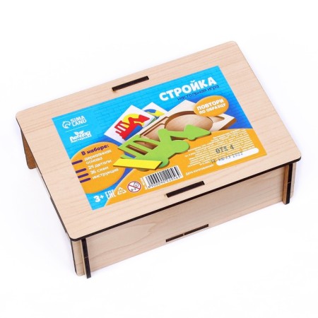 Educational game "Construction. Repeat on the model "-4