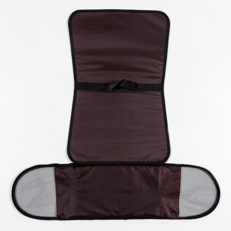 Bag-carrier for animals is hard without belt No. 2, 40x21x25 cm, nylon, brown-6