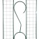 Shpalera, 210 × 50 × 1 cm, metal, green, "patterned"