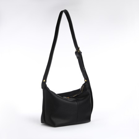 Bag Women's Cross-Bodi with a zipper, black color-3