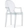Plastic stool Luis plastic/transparent 54x54x92 cm