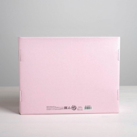 Gift folding box, packaging, Flamingo, 27 x 21 x 9 cm-4