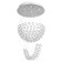 Lamp cascade "Adelisia" 7xled chrome 55x55x93cm Bayerlux