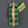 Massage with spikes "Caterpillar", 18 × 6 × 7 cm, universal, with a pen, 10 wheels, color mix