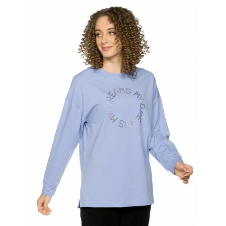 Women's sweatshirt, size XS, blue color-1
