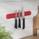 Holder for knives magnetic shade "Color line", 33 cm, red color